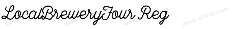 LocalBreweryFour Reg字体转换
